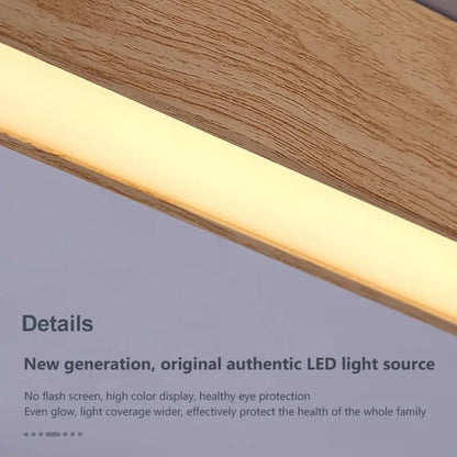 Modern LED Ceiling Light with Wood Finish – Energy Efficient and Stylish Design 11