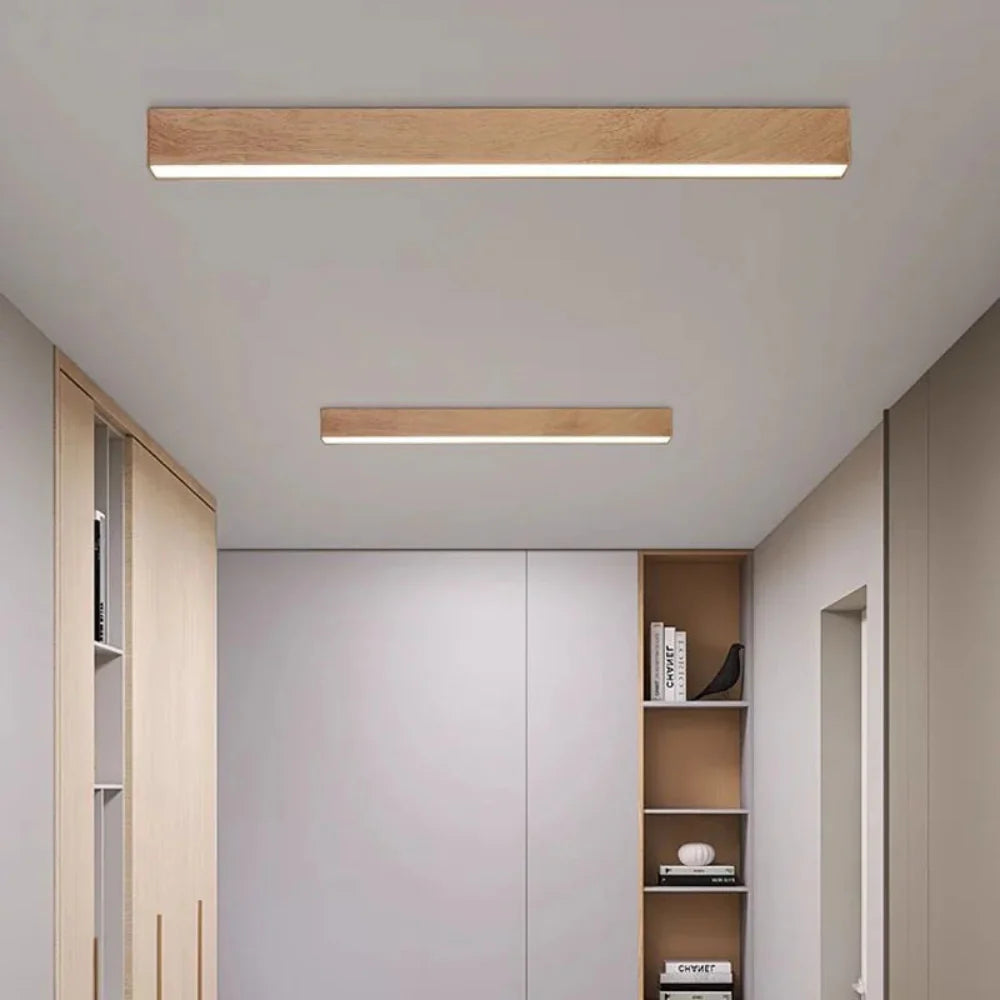 Modern LED Ceiling Light with Wood Finish – Energy Efficient and Stylish Design 2