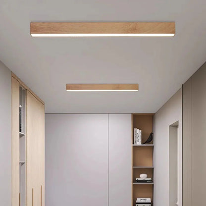 Modern LED Ceiling Light with Wood Finish – Energy Efficient and Stylish Design 2