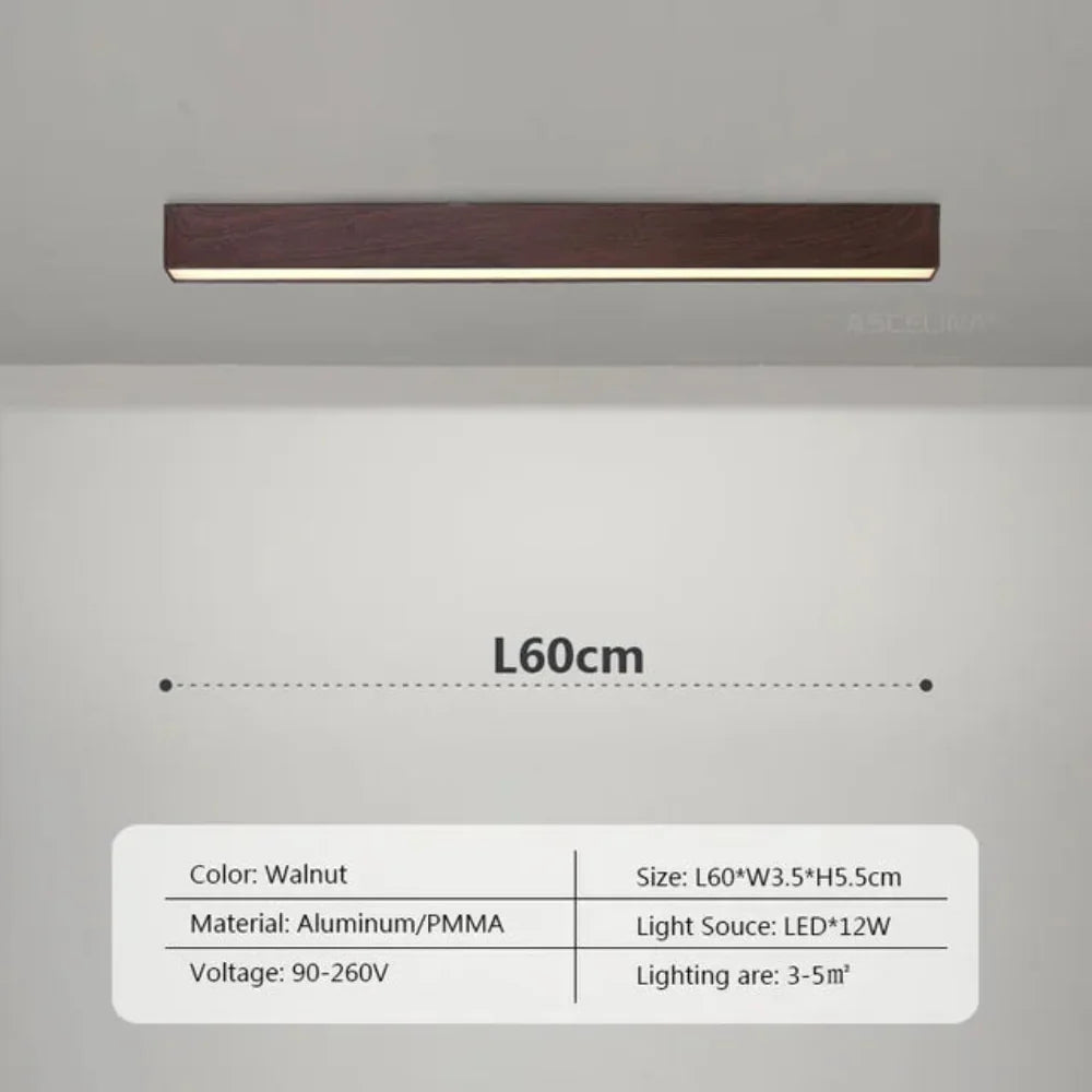 Modern LED Ceiling Light with Wood Finish – Energy Efficient and Stylish Design 5