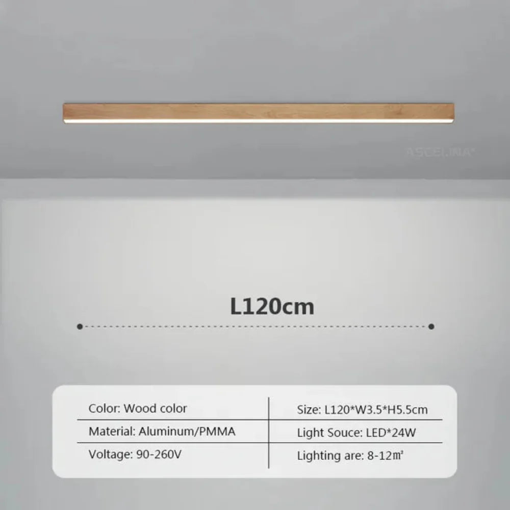 Modern LED Ceiling Light with Wood Finish – Energy Efficient and Stylish Design 8