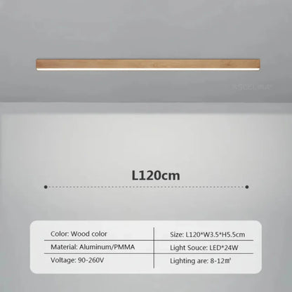 Modern LED Ceiling Light with Wood Finish – Energy Efficient and Stylish Design 8