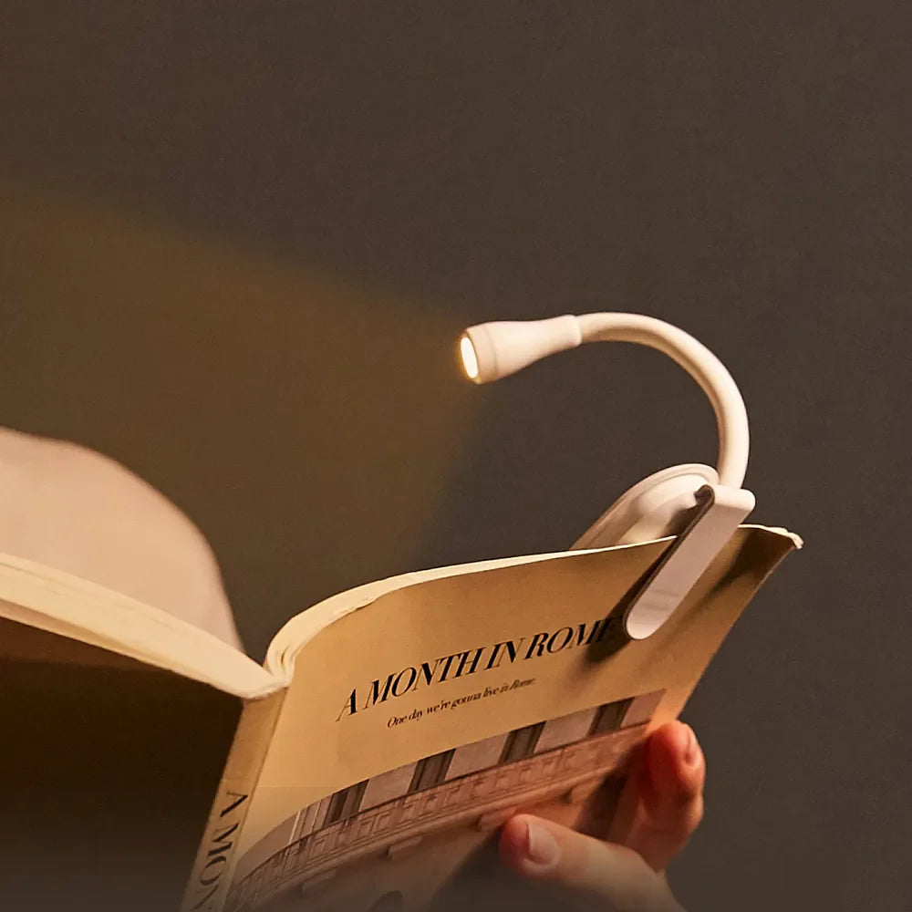 USB Rechargeable Mini Clip Reading Light with Adjustable Brightness and Eye-Friendly LEDs 3
