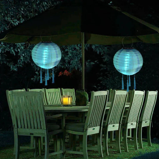 Modern Solar Hanging Lamp for Outdoor Use – Elegant Design with Warm LED Light 1