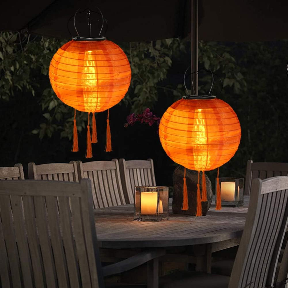 Modern Solar Hanging Lamp for Outdoor Use – Elegant Design with Warm LED Light 6