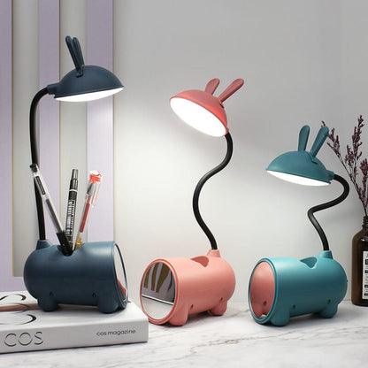 LED Desk Lamp with Touch Control, Adjustable Brightness, Flexible Gooseneck and Built-in Pen Holder, USB Powered 2