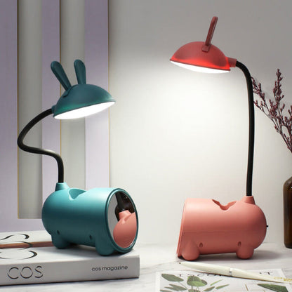 LED Desk Lamp with Touch Control, Adjustable Brightness, Flexible Gooseneck and Built-in Pen Holder, USB Powered 3