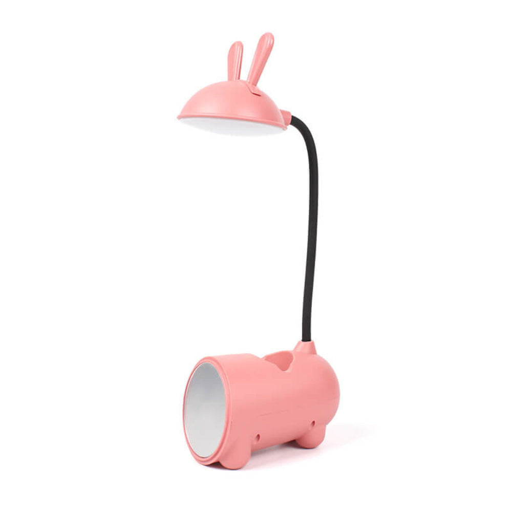 LED Desk Lamp with Touch Control, Adjustable Brightness, Flexible Gooseneck and Built-in Pen Holder, USB Powered 9