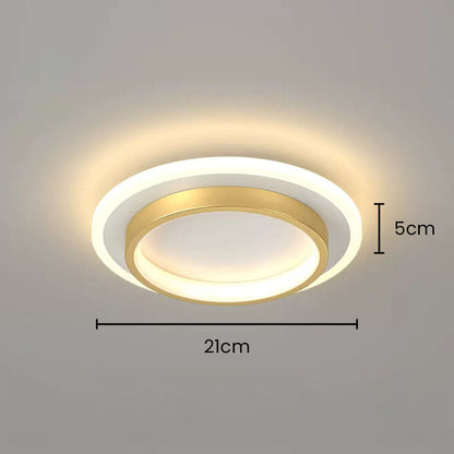 Modern LED Ceiling Light Fixture - Ultra-Slim Round Design for Energy-Efficient Illumination 15