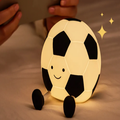 Rechargeable Silicone Football Night Light with Dimmable Brightness for Kids' Rooms 2