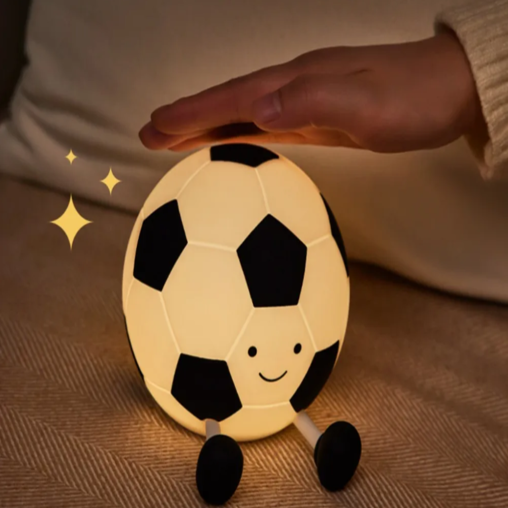 Rechargeable Silicone Football Night Light with Dimmable Brightness for Kids' Rooms 3