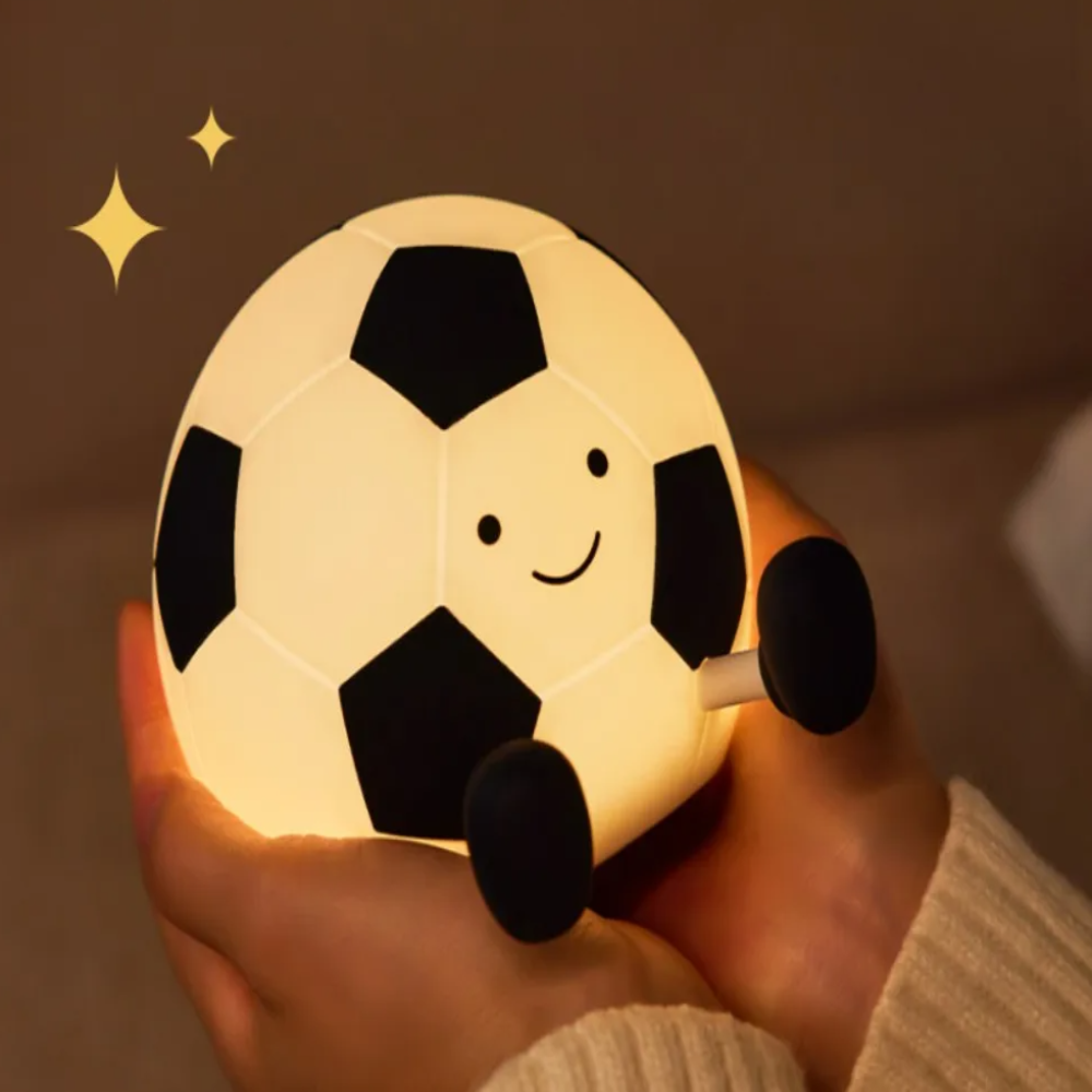 Rechargeable Silicone Football Night Light with Dimmable Brightness for Kids' Rooms 6