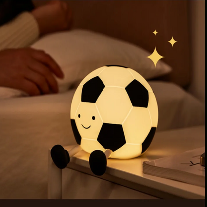 Rechargeable Silicone Football Night Light with Dimmable Brightness for Kids' Rooms 8