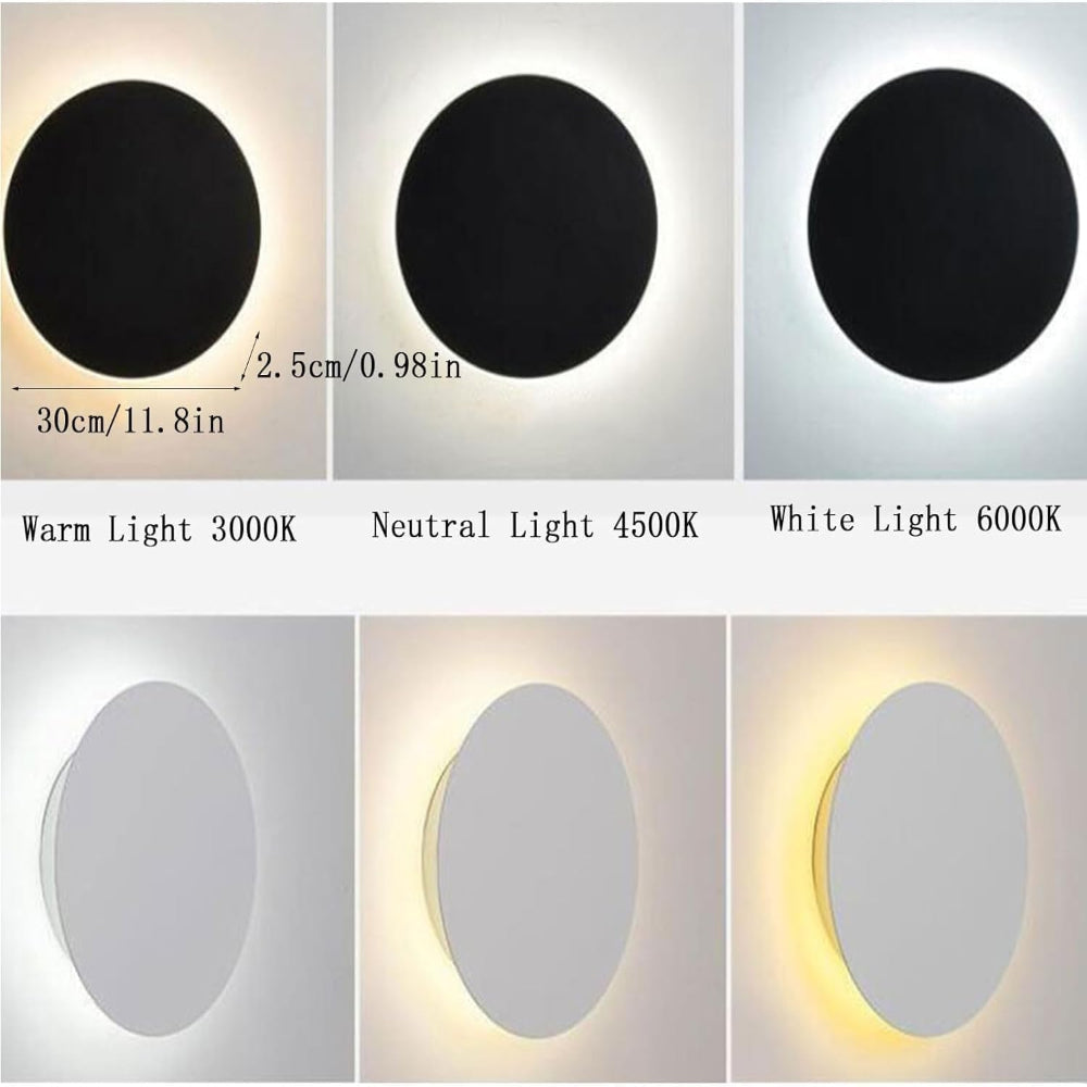 Modern Round LED Wall Light – Elegant Design for Living Room, Bedroom, and Office 8