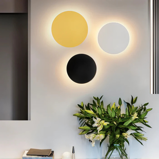 Modern Round LED Wall Light – Elegant Design for Living Room, Bedroom, and Office 1