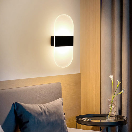 Modern LED Wall Light with Touch Sensor – Wireless, Rechargeable, and Compact Design 1