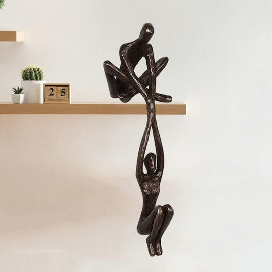 Elegant Resin Sculpture of Love and Strength for Home Decor - Timeless Art Piece 1