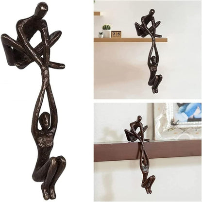Elegant Resin Sculpture of Love and Strength for Home Decor - Timeless Art Piece 5