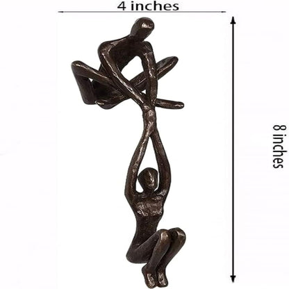 Elegant Resin Sculpture of Love and Strength for Home Decor - Timeless Art Piece 7