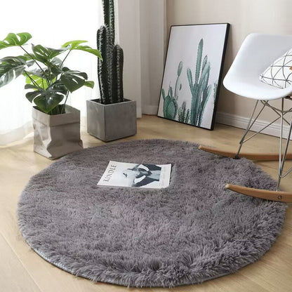 Ultra-Soft Round Plush Area Rug – Modern White Design for Living Room, Bedroom, and Playroom 1