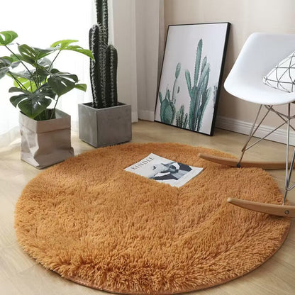 Ultra-Soft Round Plush Area Rug – Modern White Design for Living Room, Bedroom, and Playroom 5
