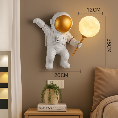 Astronaut Night Light – LED Space-Themed Lamp for Kids' Rooms and Cozy Spaces 2