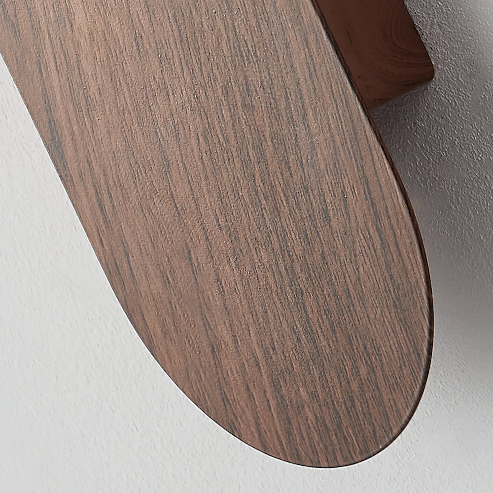 Elegant Wall Light Fixture with Dimmable Options – Nature-Inspired Design in Wood Finish 26