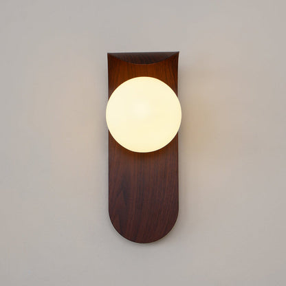 Elegant Wall Light Fixture with Dimmable Options – Nature-Inspired Design in Wood Finish 7
