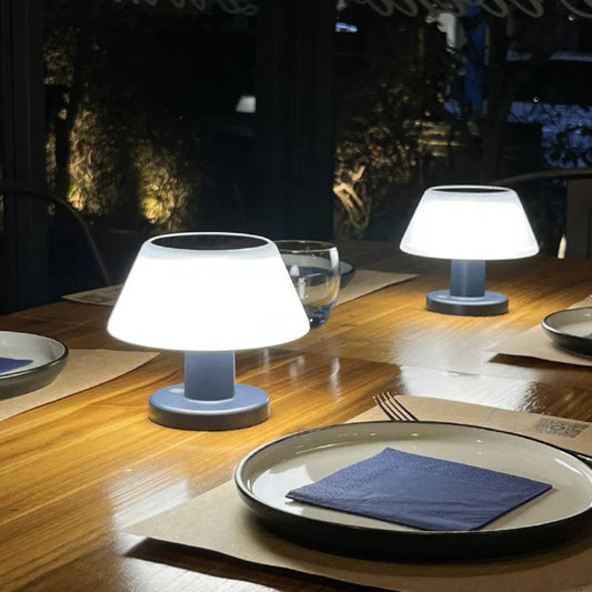 Solar-Powered LED Table Lamp – Waterproof and Compact Design for Indoor and Outdoor Use 1