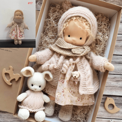 Handmade Waldorf Doll for Kids – Soft, Hypoallergenic, and Safe Companion 2