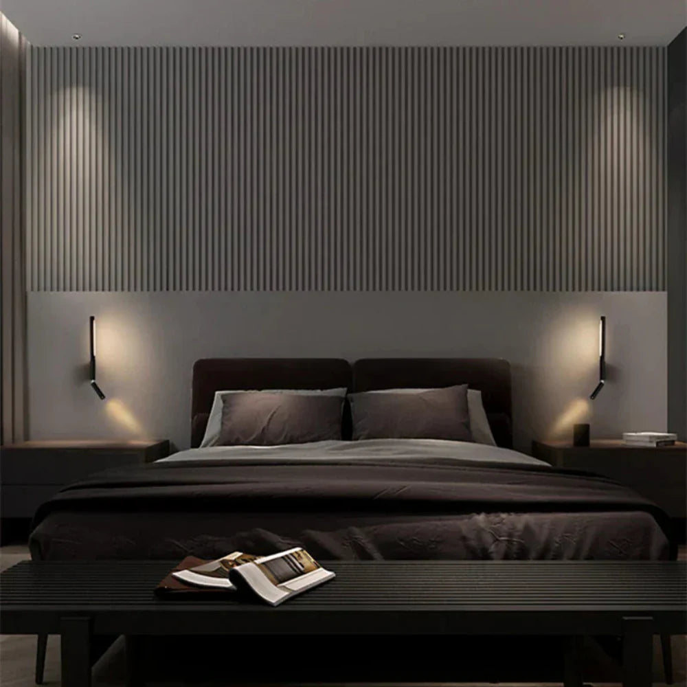 Cozy LED Wall Light with Minimalist Half-Moon Design for Bedroom Ambiance 4