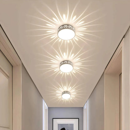 Modern LED Ceiling Light Fixture with Soft Illumination – Slim Round Design for Indoor and Covered Outdoor Use 3