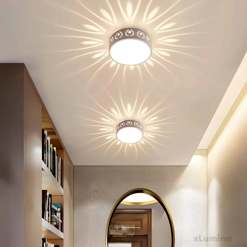 Modern LED Ceiling Light Fixture with Soft Illumination – Slim Round Design for Indoor and Covered Outdoor Use 4