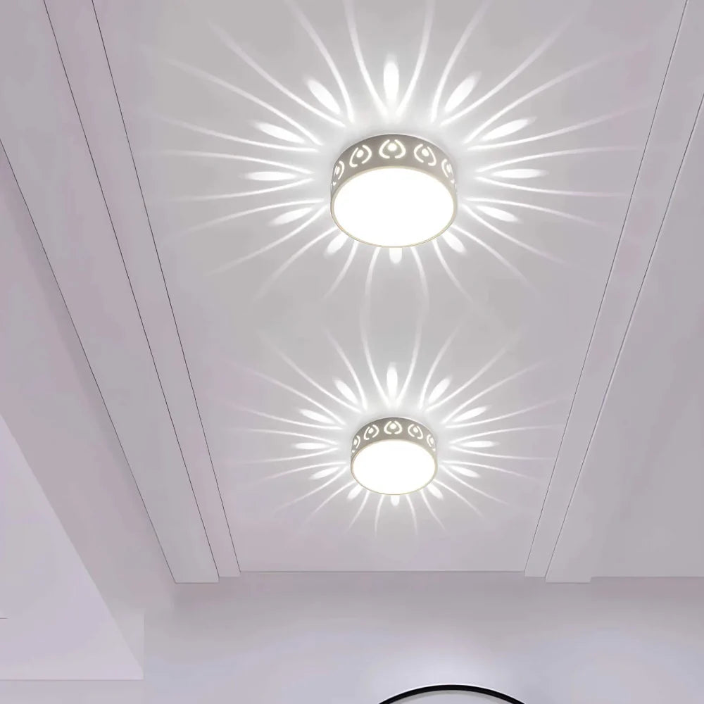 Modern LED Ceiling Light Fixture with Soft Illumination – Slim Round Design for Indoor and Covered Outdoor Use 5
