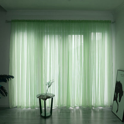 Sheer Voile Window Curtain for Soft Light Filtering – 200cm x 100cm Polyester Drapes 11