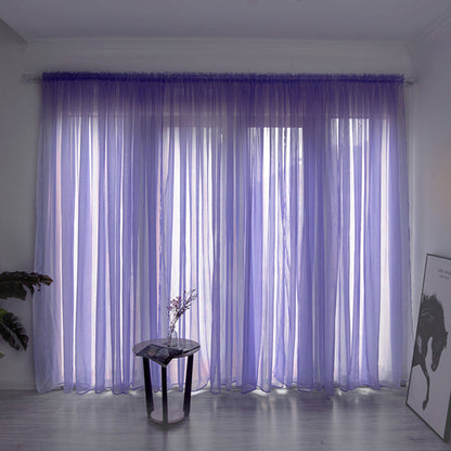 Sheer Voile Window Curtain for Soft Light Filtering – 200cm x 100cm Polyester Drapes 17