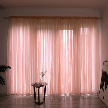 Sheer Voile Window Curtain for Soft Light Filtering – 200cm x 100cm Polyester Drapes 18