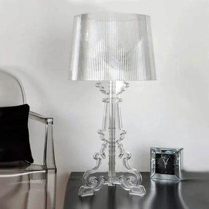 Sculptural Table Lamp with Transparent Base – Elegant Acrylic Design for Modern Interiors 3