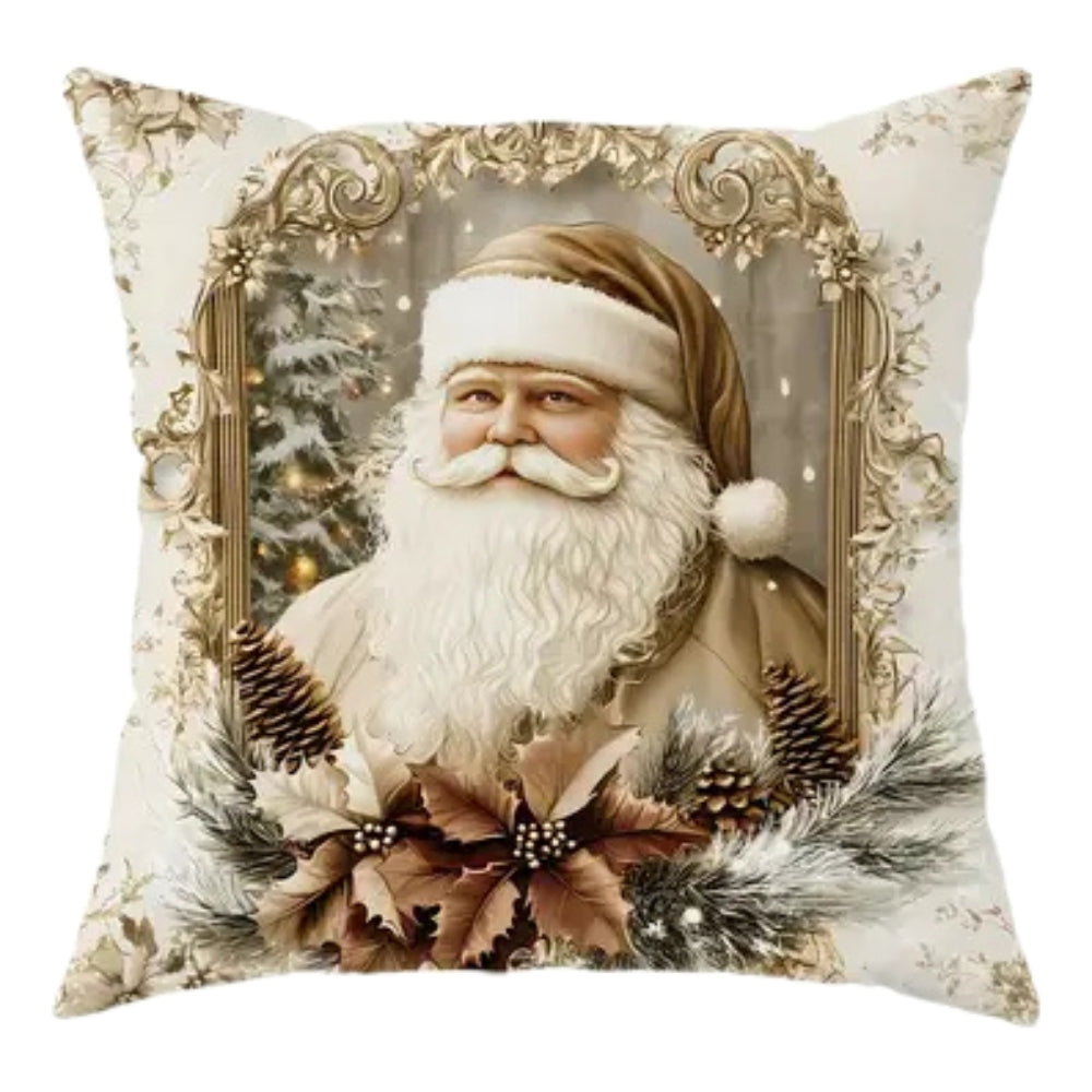Luxurious Gold Velvet Christmas Pillow Covers – Elegant Holiday Home Decor 2