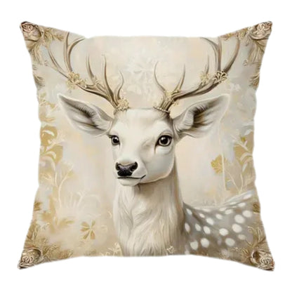 Luxurious Gold Velvet Christmas Pillow Covers – Elegant Holiday Home Decor 5