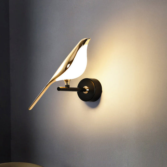 Magnetic LED Wall Light with Adjustable Brightness – Elegant Bird Design for Home Decor 1
