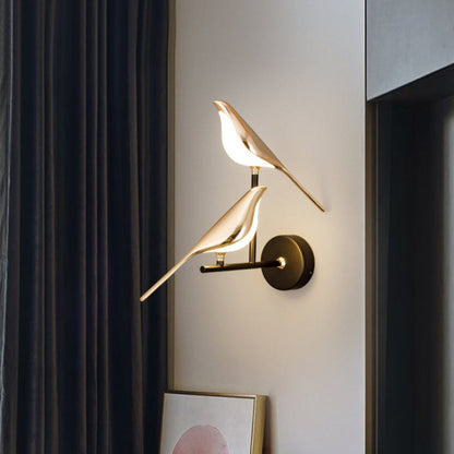 Magnetic LED Wall Light with Adjustable Brightness – Elegant Bird Design for Home Decor 2