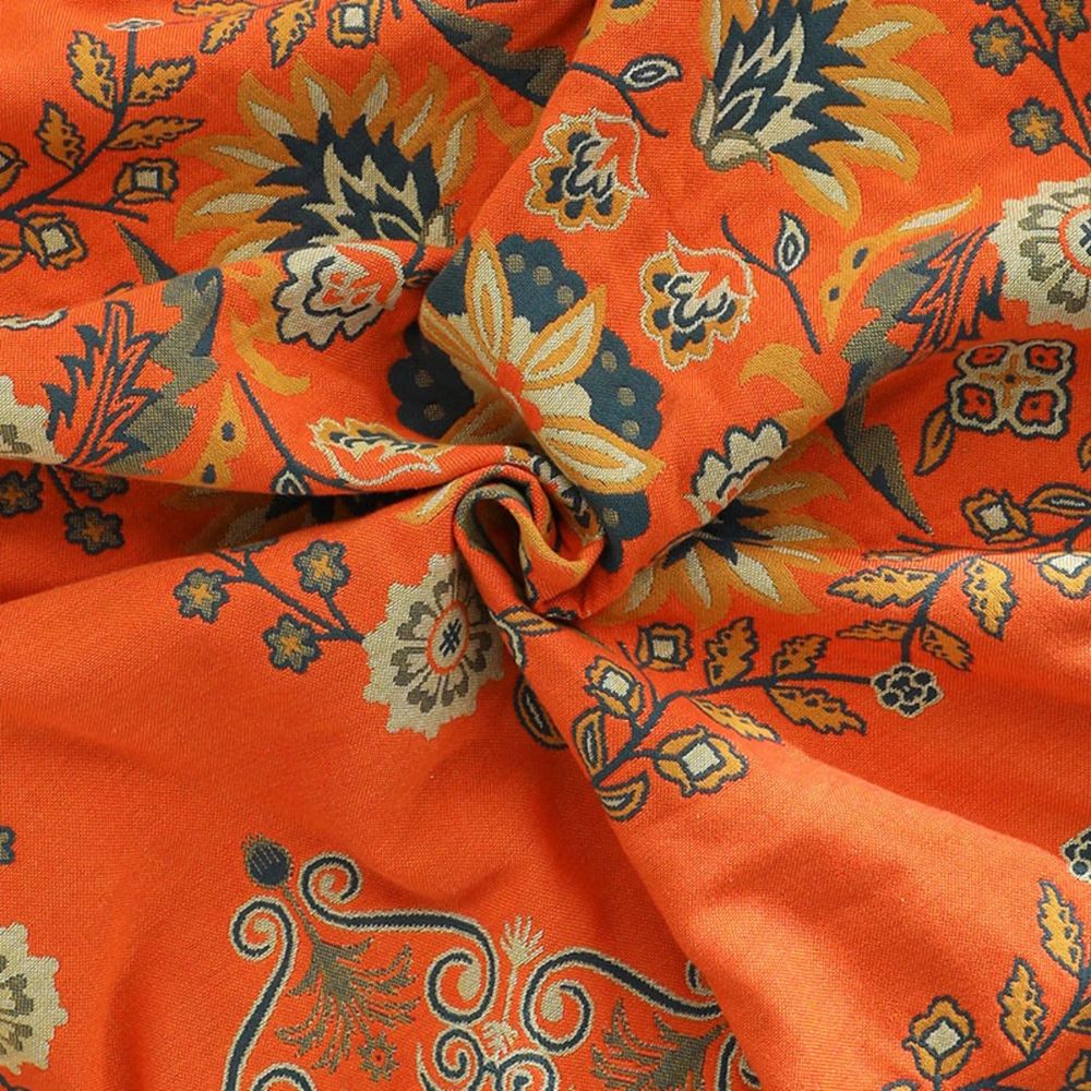Reversible Marigold Floral Throw Blanket – Soft Cotton, Stylish Design for Home Decor 4