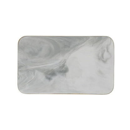 Marble Cutting Board – Elegant Porcelain Serving Platter for Pastries and Cheese 8