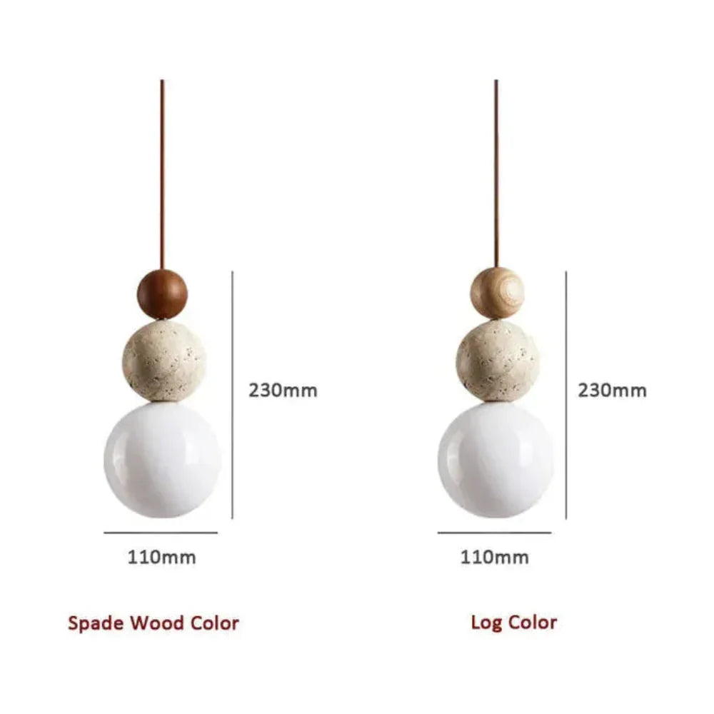 Natural Travertine Pendant Light – Sculptural Design for Modern Interiors 10