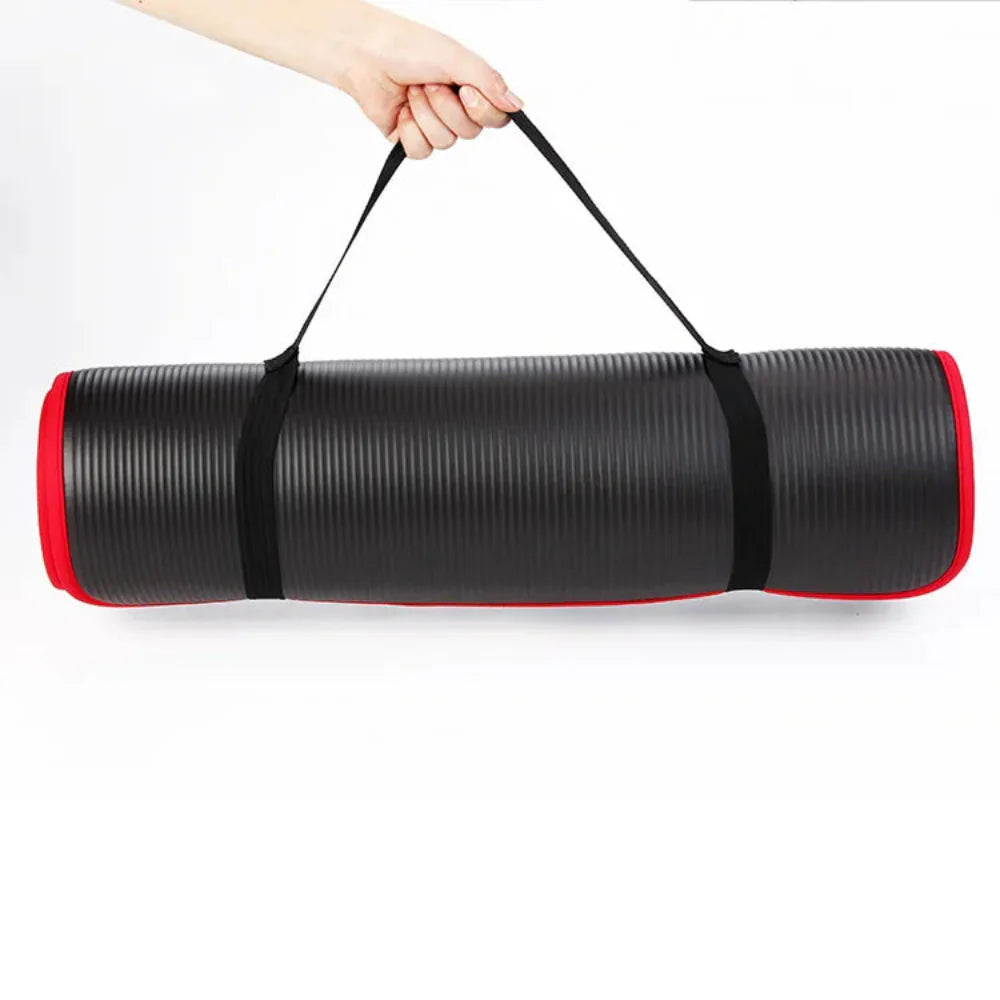 Extra Thick Non-Slip Yoga Mat - 1cm Cushioning for Comfort and Stability 12