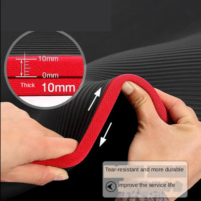 Extra Thick Non-Slip Yoga Mat - 1cm Cushioning for Comfort and Stability 3