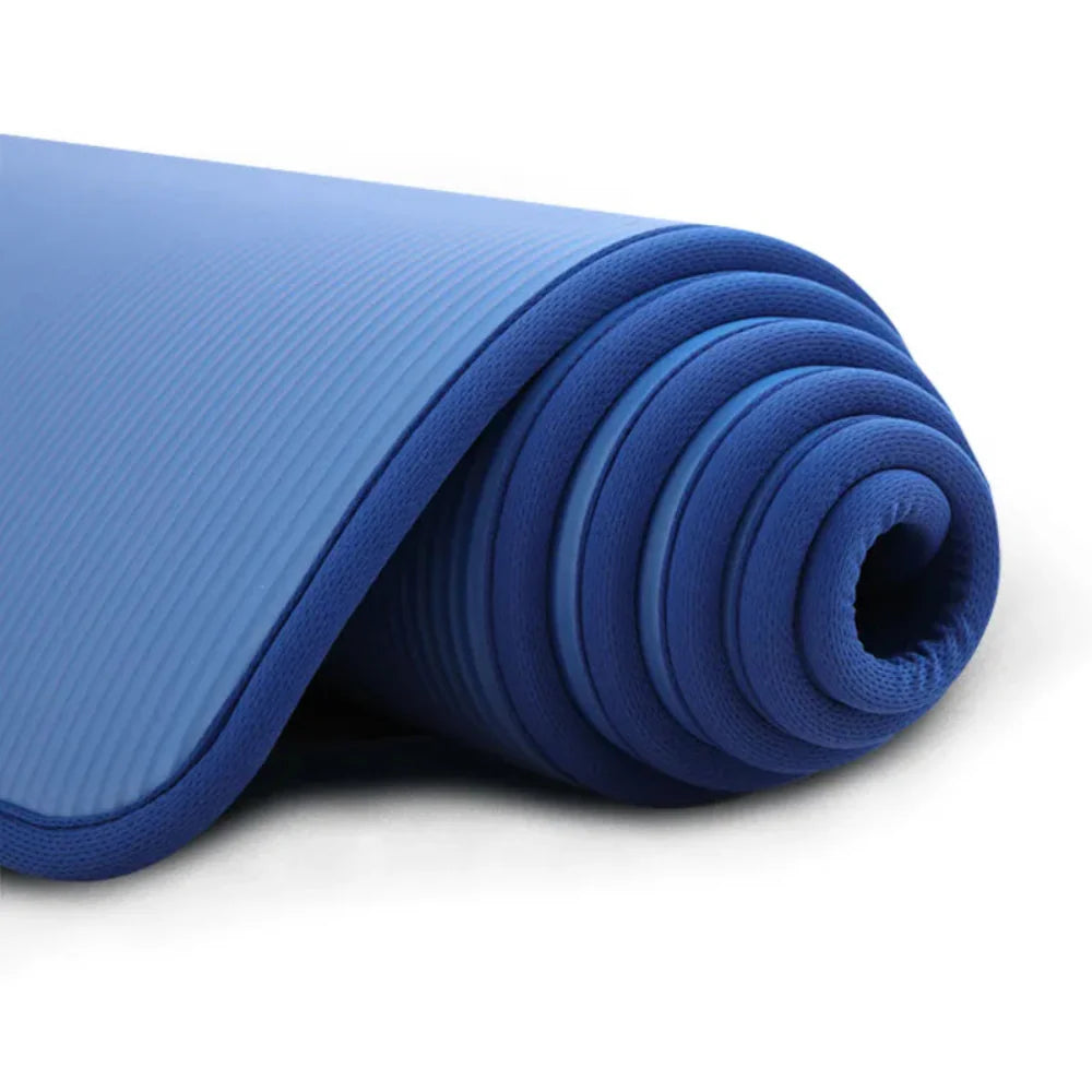 Extra Thick Non-Slip Yoga Mat - 1cm Cushioning for Comfort and Stability 6