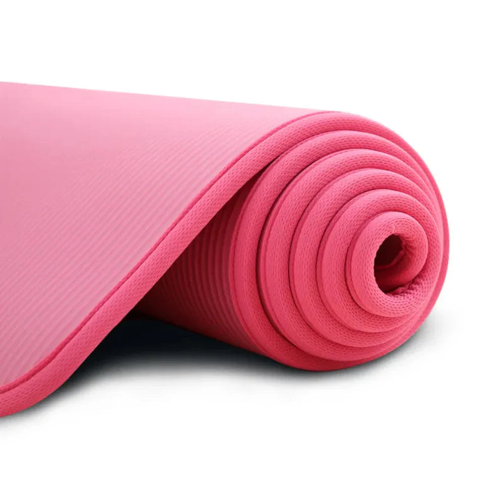 Extra Thick Non-Slip Yoga Mat - 1cm Cushioning for Comfort and Stability 7