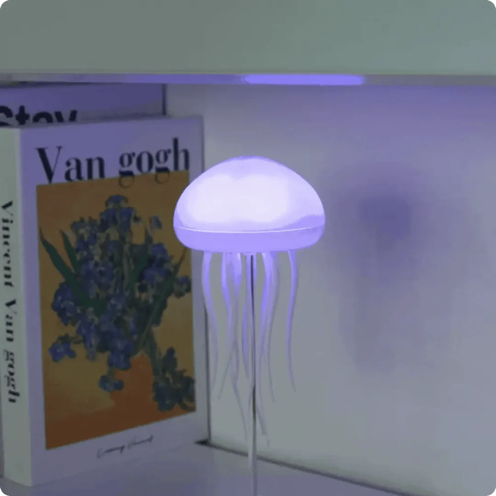 Modern Jellyfish-Inspired Table Lamp with Soft Ambient Light – Adjustable LED Design 11